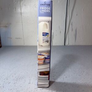 Crofton Fridge Liners 3 Piece Set Clear Ribbed Cut to Fit 15x16 704543 NEW